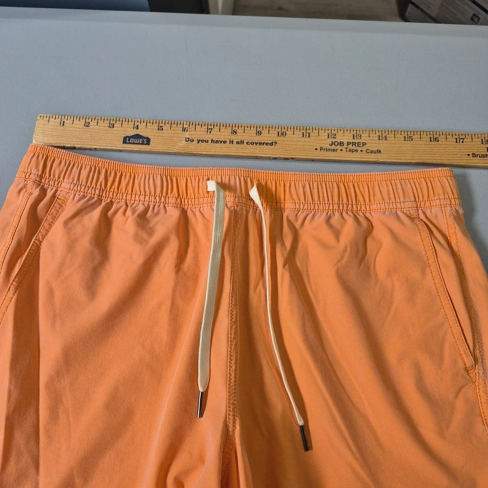 Fair Harbor Swim Trunks Mens Large Washed Orange Lined Shorts Travel Active 5